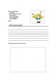 English worksheet: read about Pam