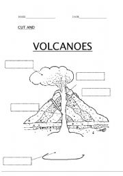 Volcano: Volcano Worksheets For Kids