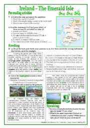 English Worksheet: Ireland-The Emerald Isle