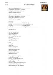 SONGSHEET  The boy does nothing by Alesha Dixon