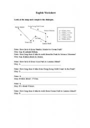 English worksheet: English Distance and Time