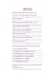 English Worksheet: First exercise english