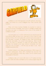 English Worksheet: GARFIELD