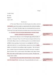 English worksheet: Essay