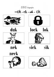 English worksheet: Phonic_ck