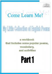 MY LITTLE COLLECTION OF ENGLISH POEMS! 9 pages