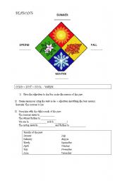 English Worksheet: Seasons of the year