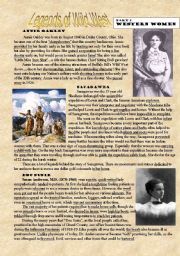 Legends of Wild West - part 2 - Western Women (reading)