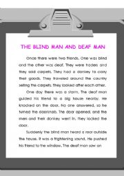 the blind man and deaf man