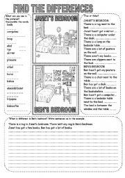 English Worksheet: FIND THE DIFFERENCES (4)