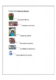 English worksheet: There is / There are