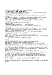 English worksheet: Test  paper 9th grade