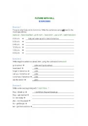 English Worksheet: Future with will