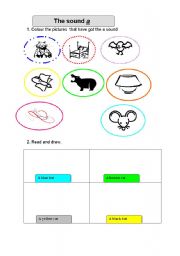 English worksheet: learning words with the soun a 