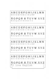 English worksheet: Torres Garca Alphabet Code