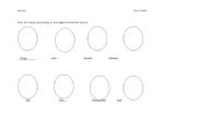 English Worksheet: Fill In the faces with the feelings