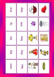 English Worksheet: Phonetic symbols - memory game