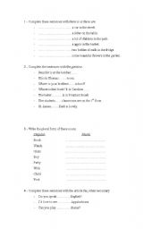 English worksheet: Test 