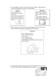 English worksheet: routines