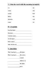 English worksheet: Second part of prepositions test