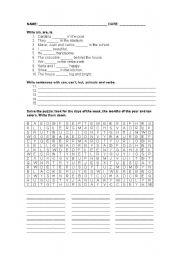 English worksheet: Lets Have a Review
