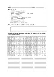 English Worksheet: Lets Have a Review