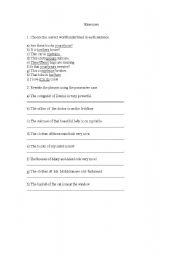 English worksheet: Possessive 1st Part