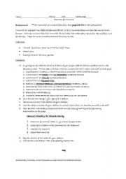 English worksheet: Families of Minerals