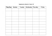 English worksheet: Organising your routine