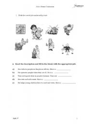 English worksheet: Jobs