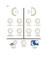 English Worksheet: Time