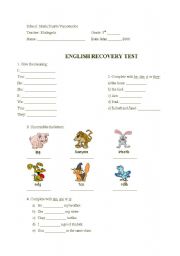 English Worksheet: Test