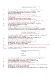 English Worksheet: roll-plays on describing people