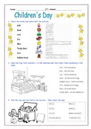 Childrens Day Activity Worksheet