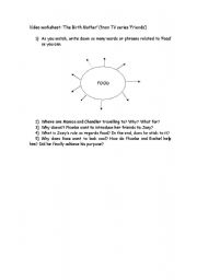 English Worksheet: The Birth Mother from Friends