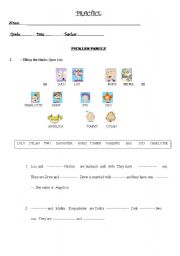 English Worksheet: the  rugrats family