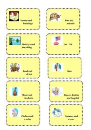 ** Vocabulary revision and brainstorming game # 1**  