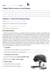 English Worksheet: various exercises