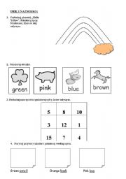 English Worksheet: COLOURS