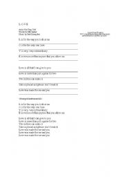 English Worksheet: Sing along to L-O-V-E by Nat King Cole