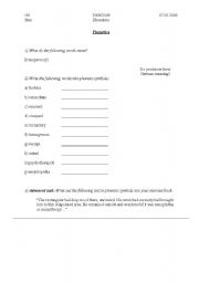 English Worksheet: Phonetics practice