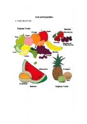 Fruit and Vegetables - Learn & Apply