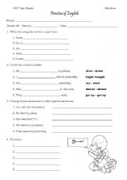 English worksheet: Practice of English