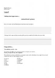 English Worksheet: descriptions