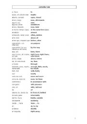 English worksheet: adverbs