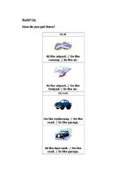 English Worksheet: transpotation  vocaburaly