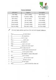 English worksheet: Past Continuous/ Past Simple