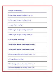 English worksheet: DATEBOOK - part II
