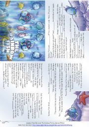 The Rainbow Fish Story Mini Book Esl Worksheet By Alenka