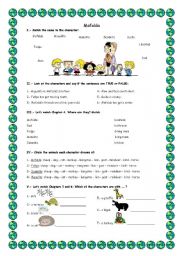 English Worksheet: Mafalda Video Activities 